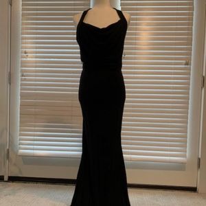 NWT ABS Allen Schwartz Black Evening Dress size M